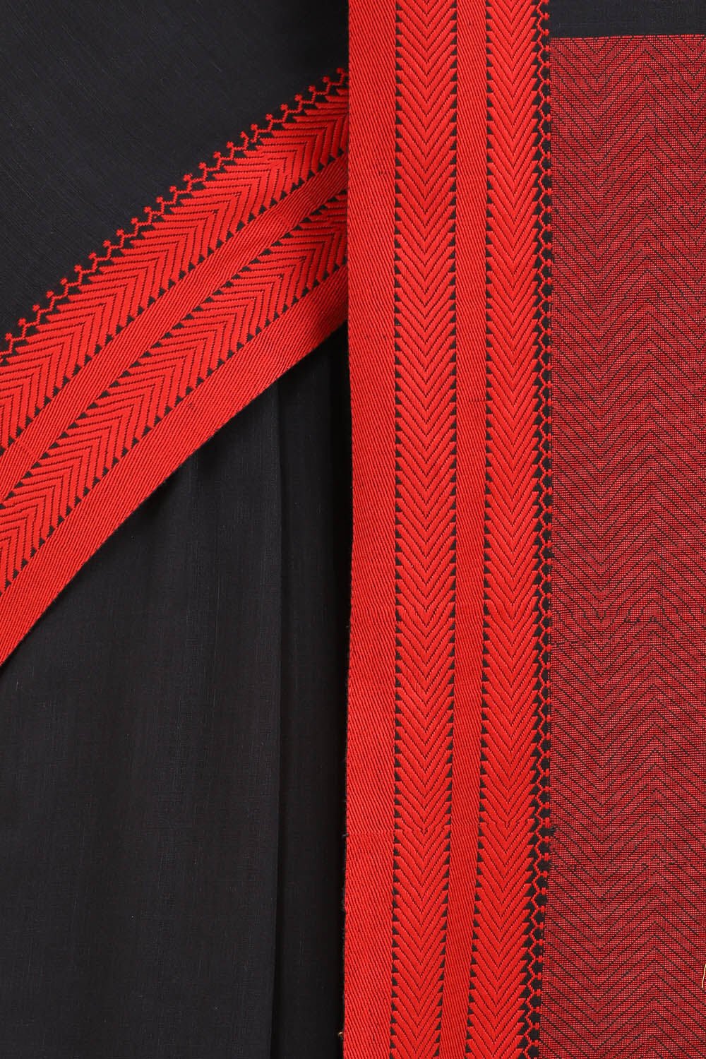 Black Pure Cotton Bengal Saree image number null