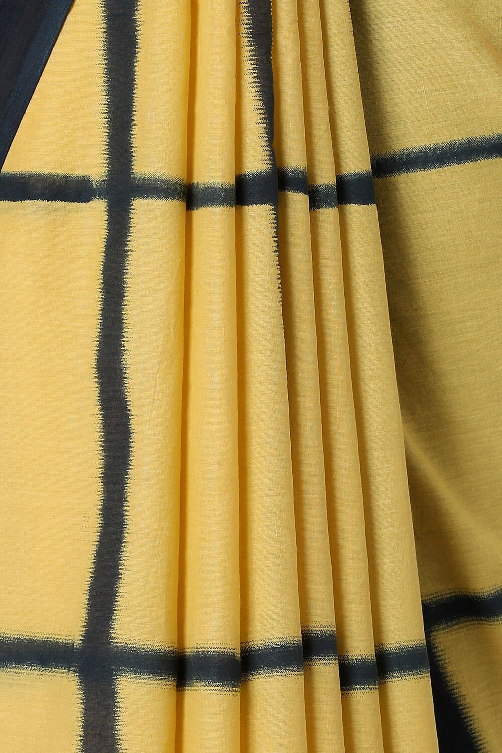 Yellow Pure Cotton Printed Saree image number null