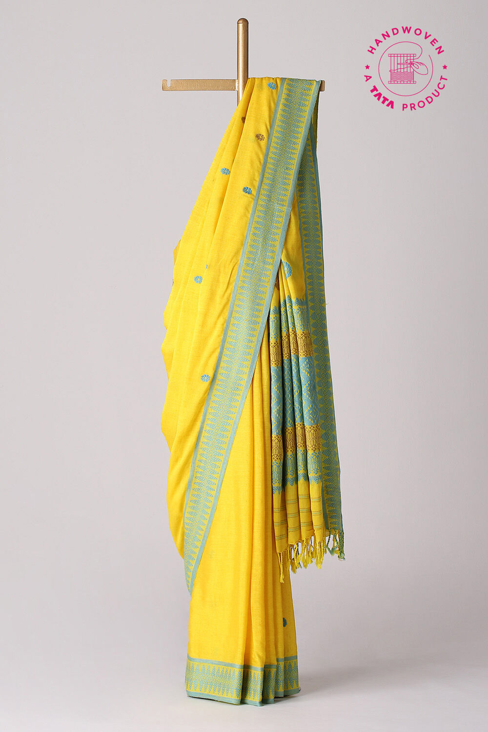 Yellow Modal Eri Assam Saree image number null