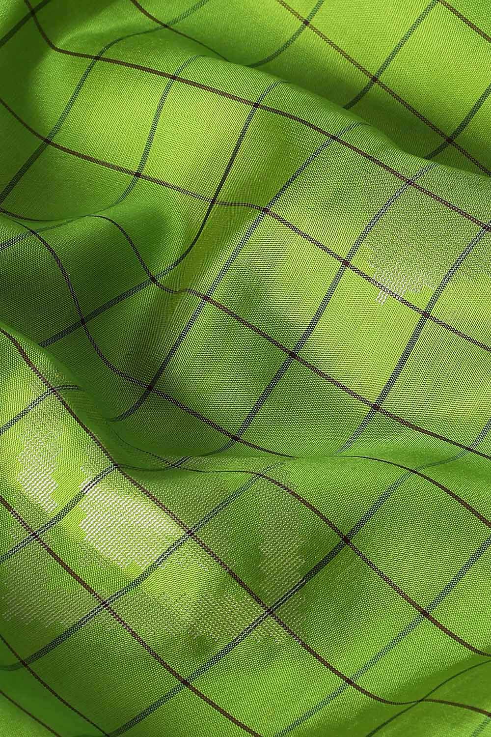 Light Green Pure Silk South Saree image number null
