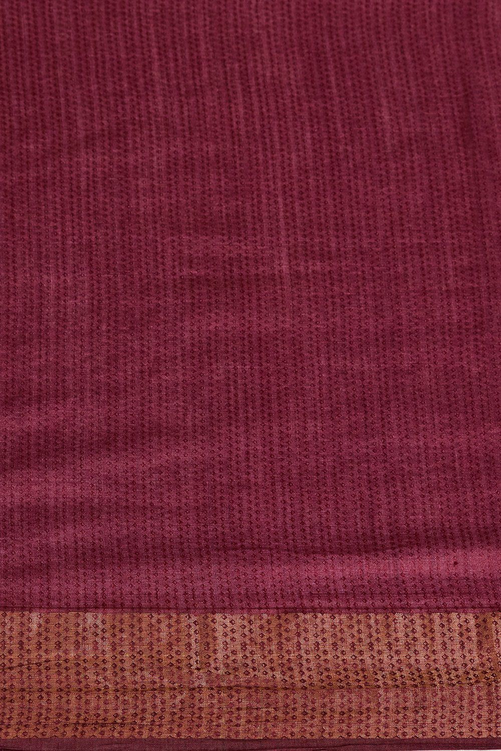 Purple Bengal Pure Tussar Silk Embroidered Saree image number null