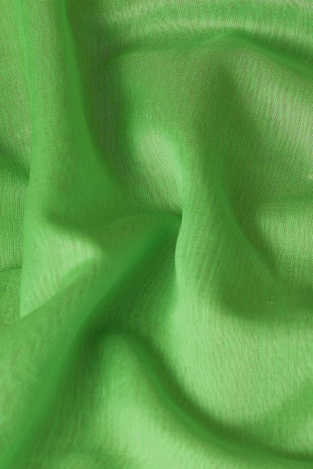 Green Pure Silk Cotton Maheswari Saree image number null