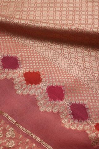 Light Pink Banaras Georgette Saree thumbnail image number null