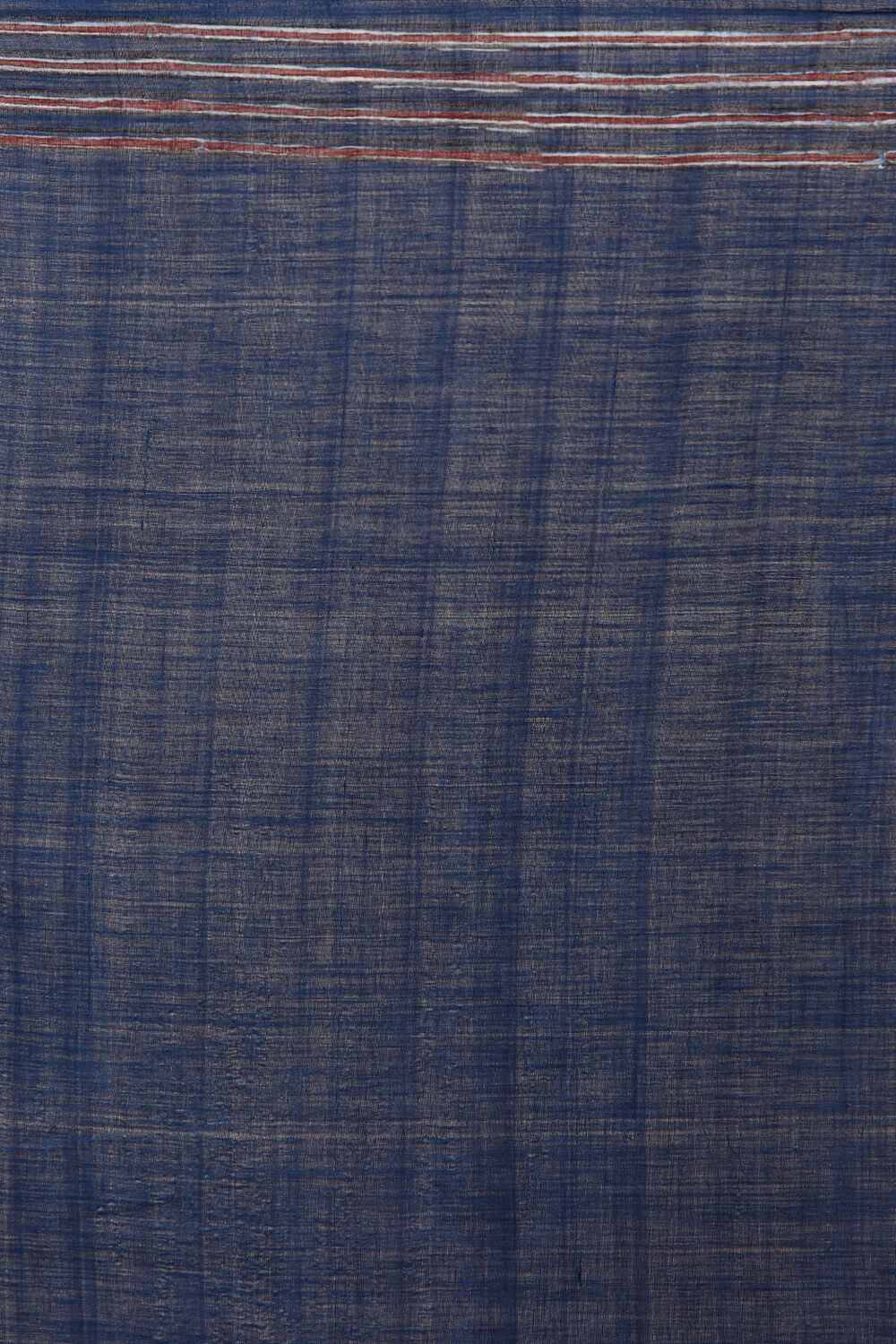 Blue Pure Khadi Cotton Dabu Printed Saree image number null