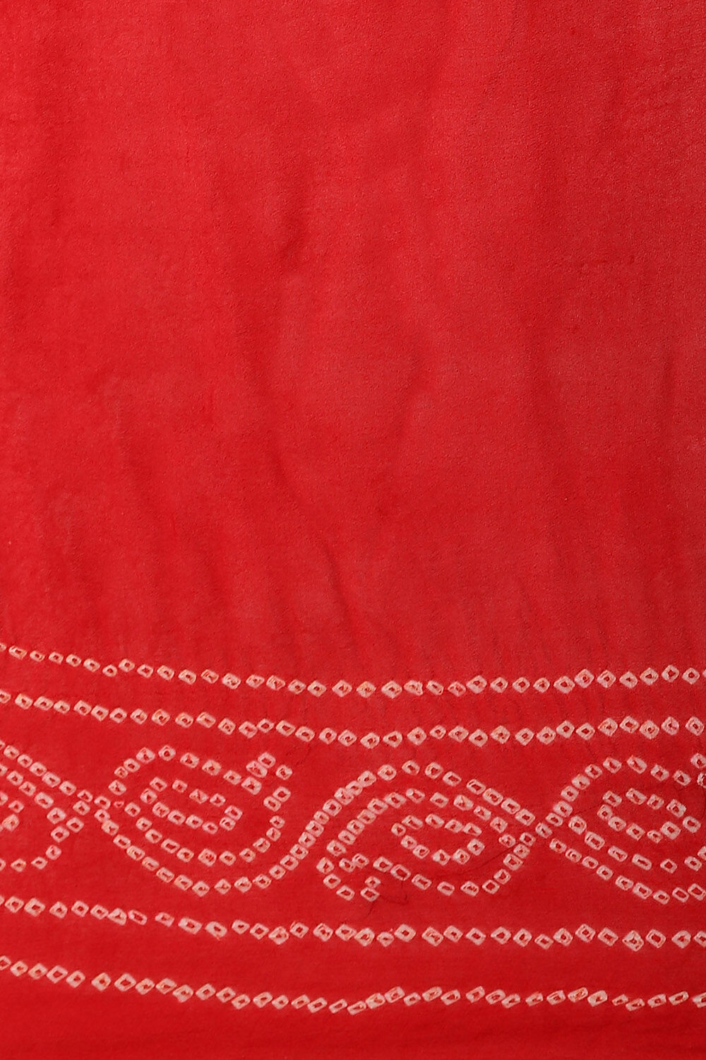 Red Pure Georgette Bandhani Saree image number null