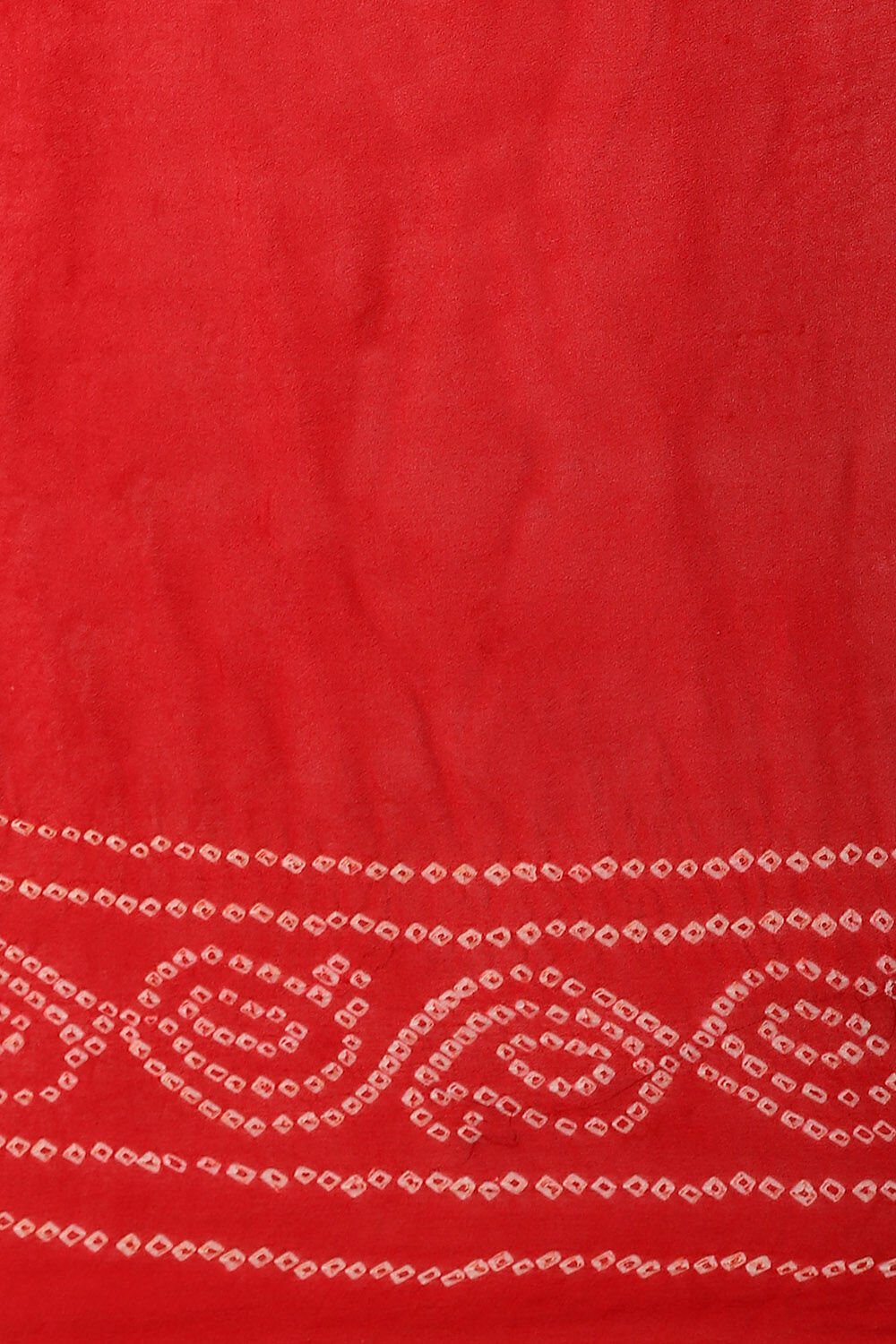 Red Pure Georgette Bandhani Saree image number null