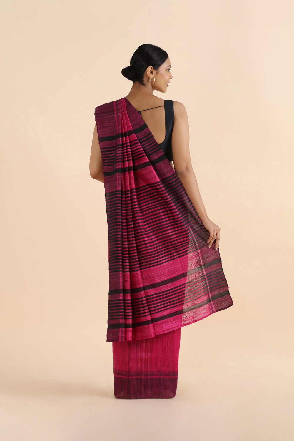 Pink Pure Tussar Bhagalpuri Saree image number null