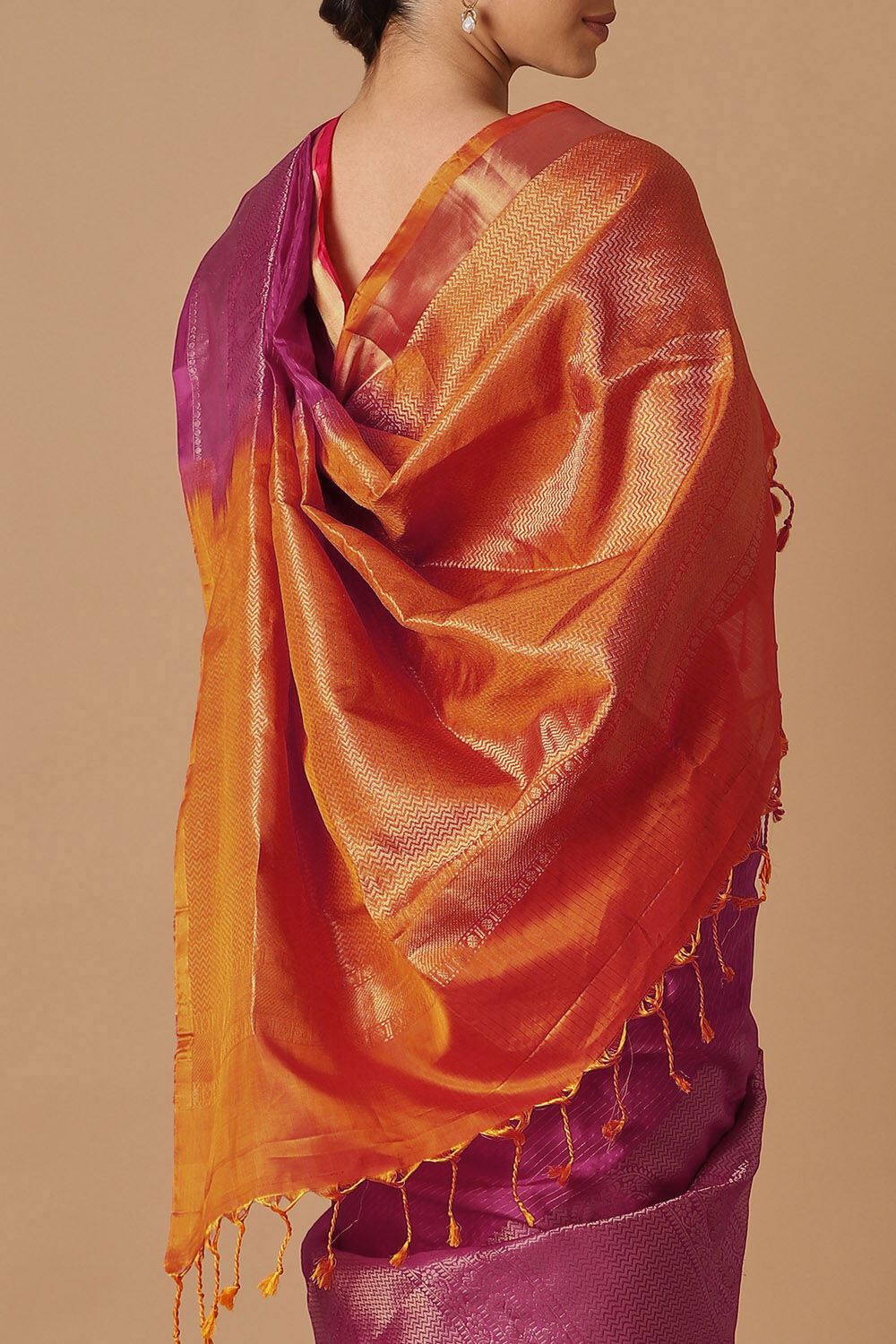 Pink Pure Silk South Saree image number null