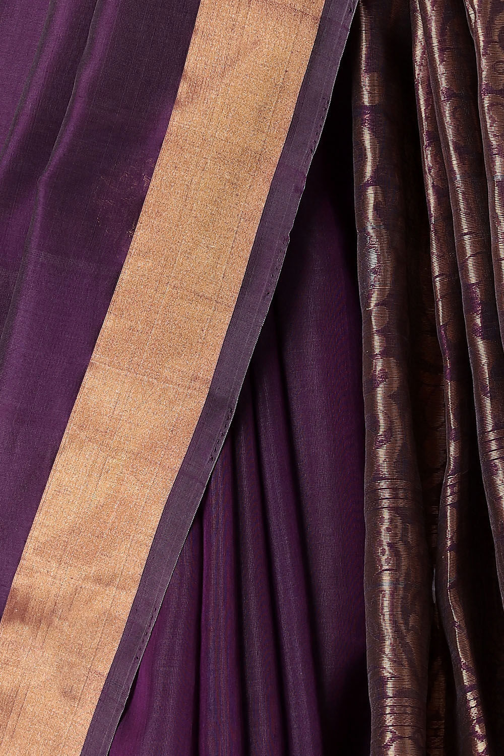 Light Violet Pure Silk Cotton South Saree image number null