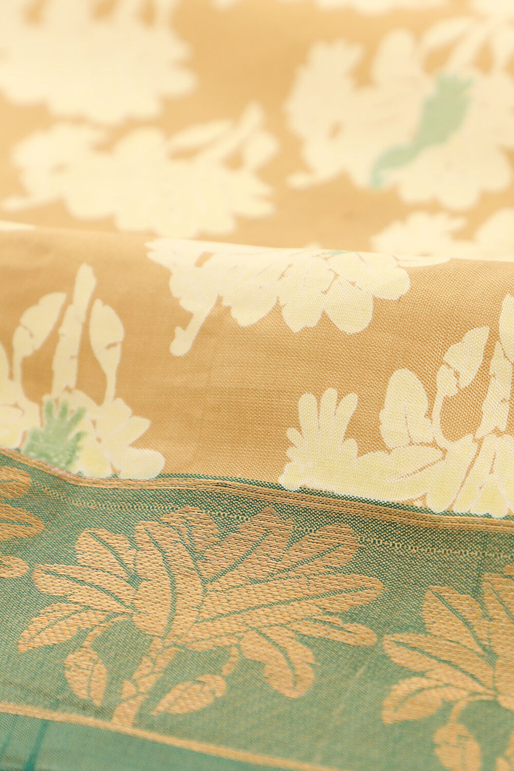 Light Green Pure South Silk Printed Saree image number null