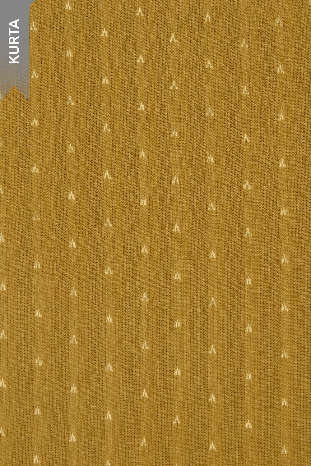 Yellow Woven Pure Cotton Unstitched Suit Set image number null