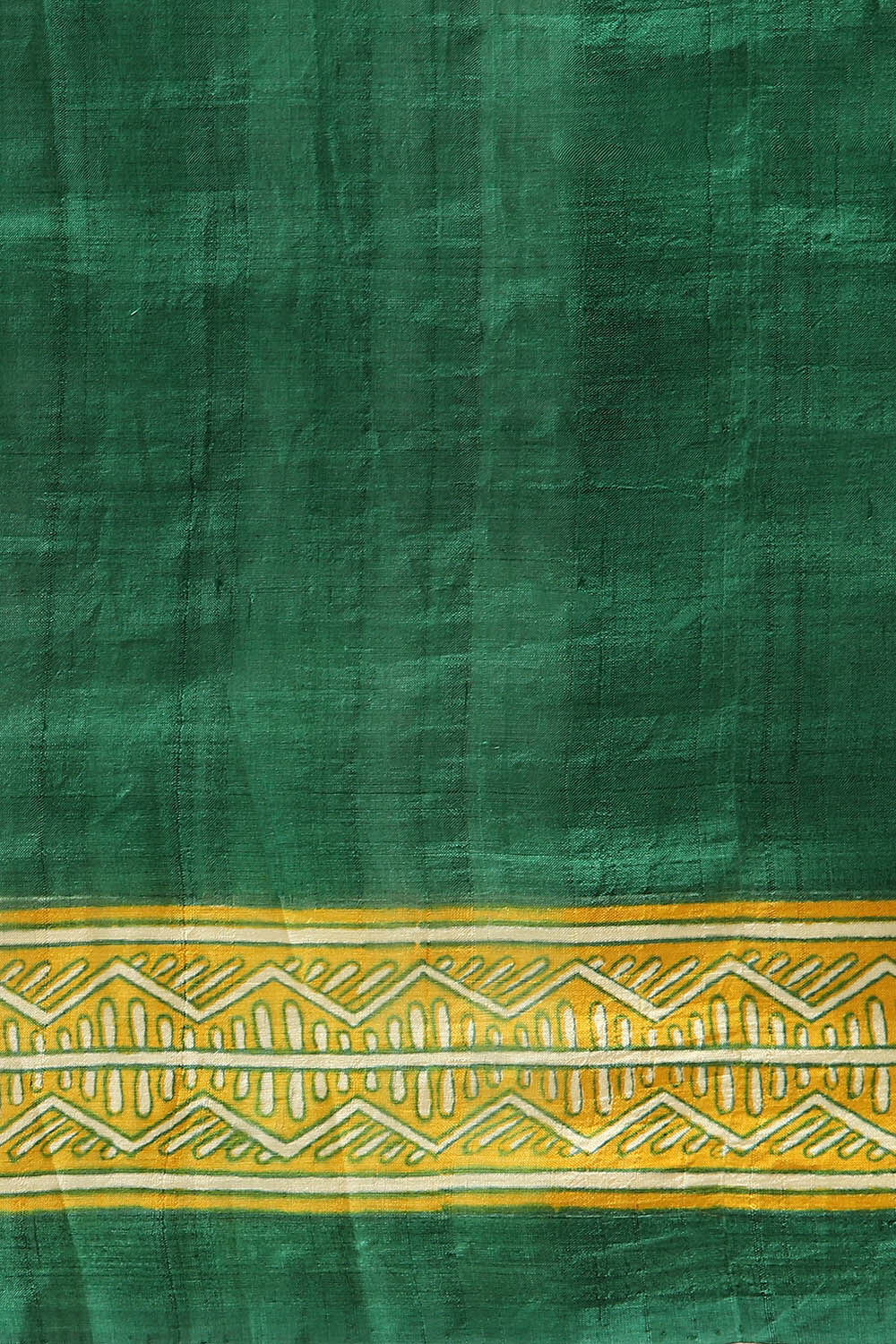Green Pure Silk Printed Saree image number null