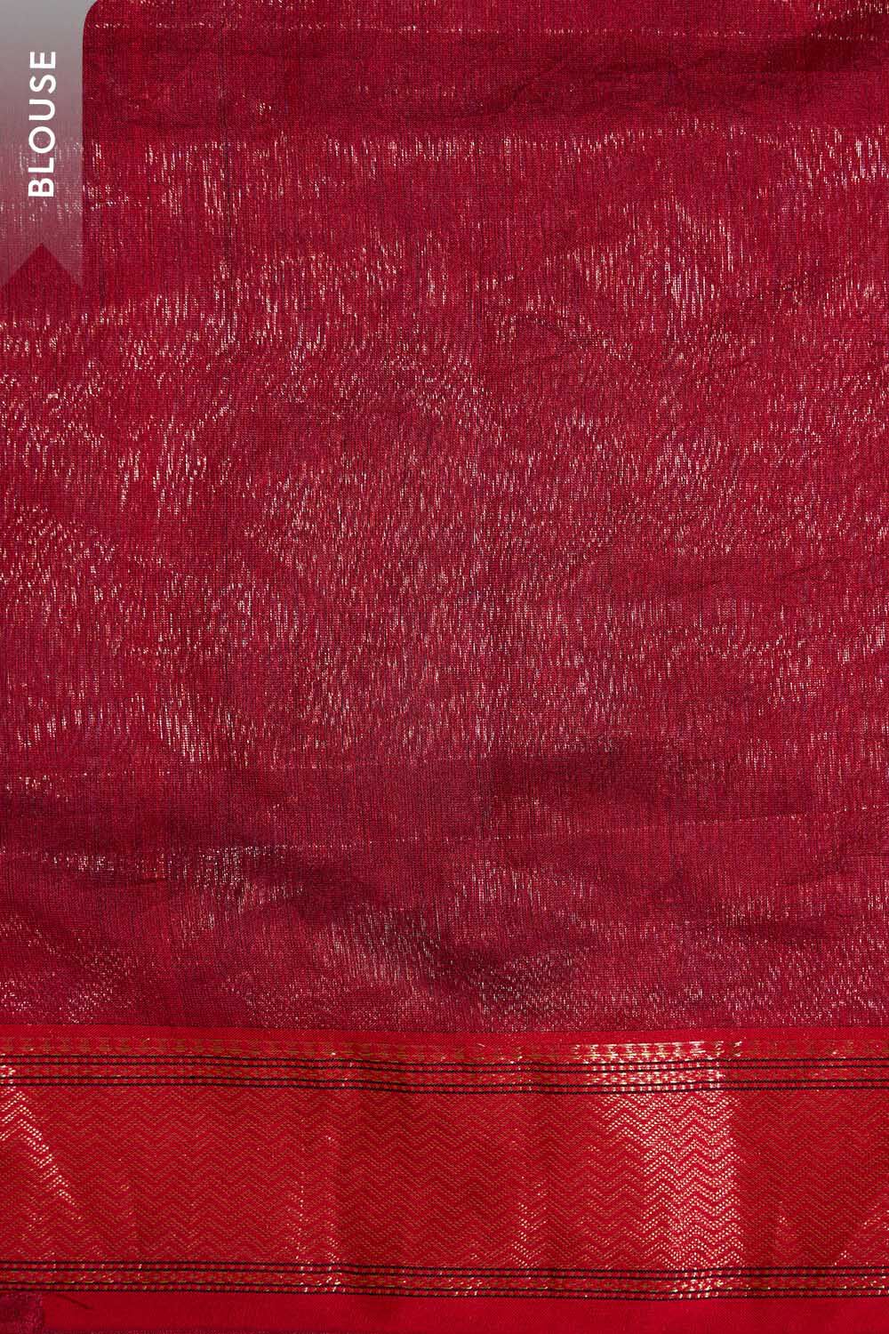 Blue Pure Silk Tissue Embroidered Saree image number null