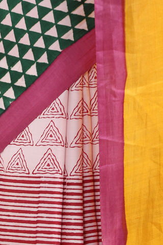 Yellow Pure Silk Printed Saree thumbnail image number null