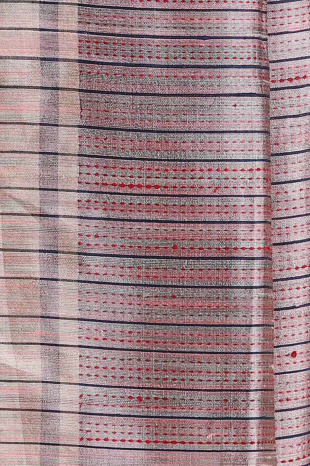 Violet Pure Tussar Silk Bhagalpuri Saree image number null