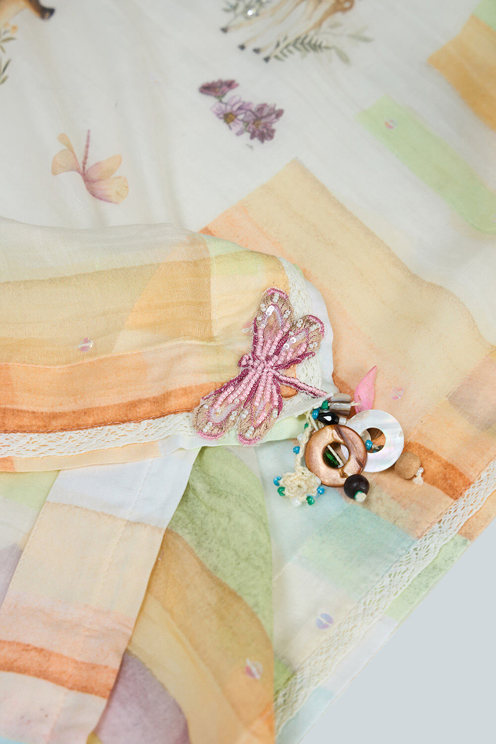 Off White Printed Pure Silk Cotton Saree image number null