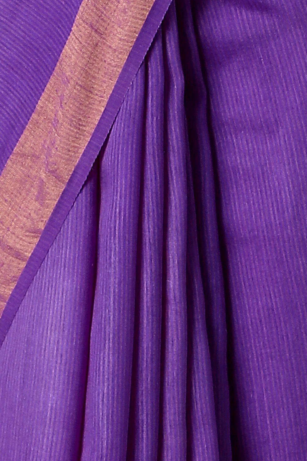 Purple Pure Silk Tussar Bhagalpuri Saree image number null