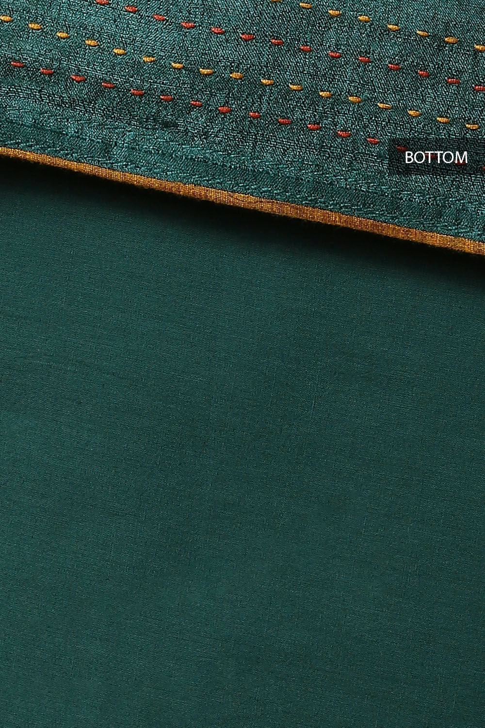 Green Tussar Embroidered Unstitched Suit Set image number null