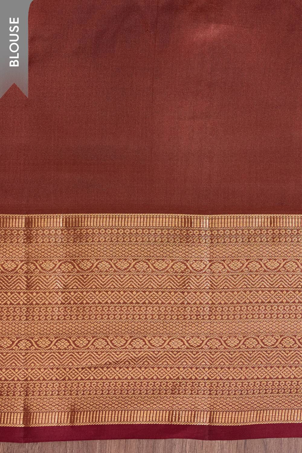 Brown Apsara Woven Silk Viscose Saree image number null