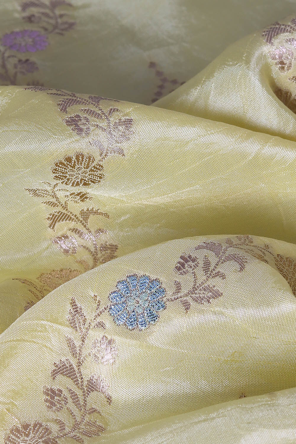 Yellow Viscose Luxe Woven Saree image number null