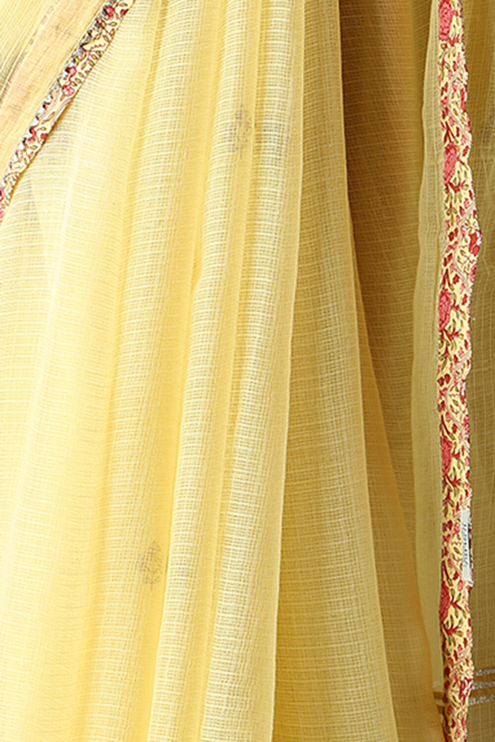 Yellow Pure Silk Kota Printed Saree image number null