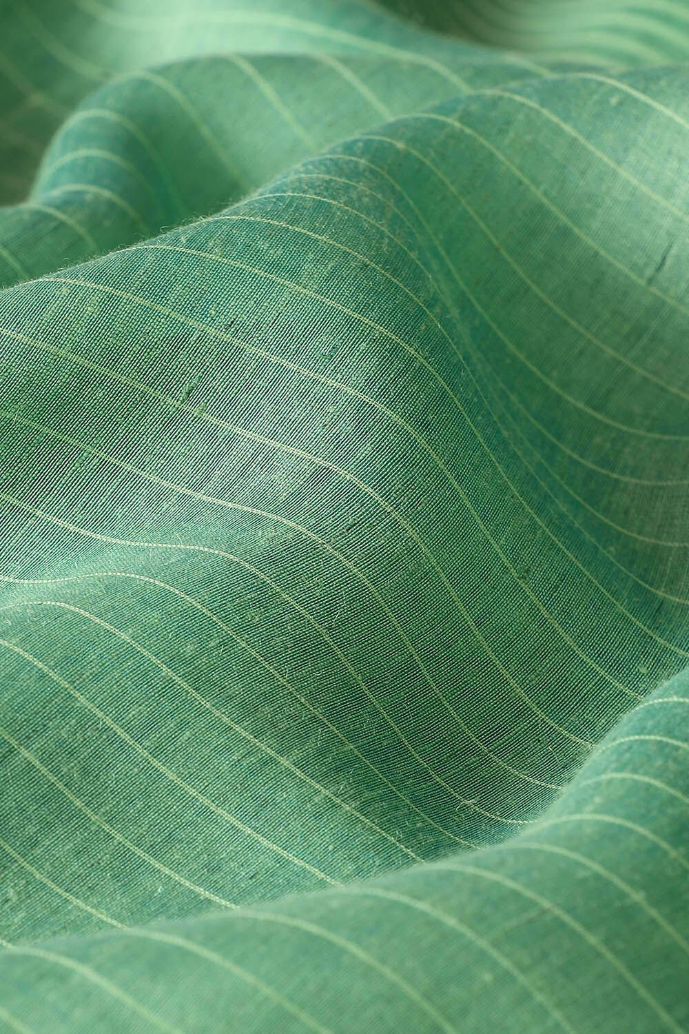 Green Pure Silk Linen Bhagalpuri Saree image number null