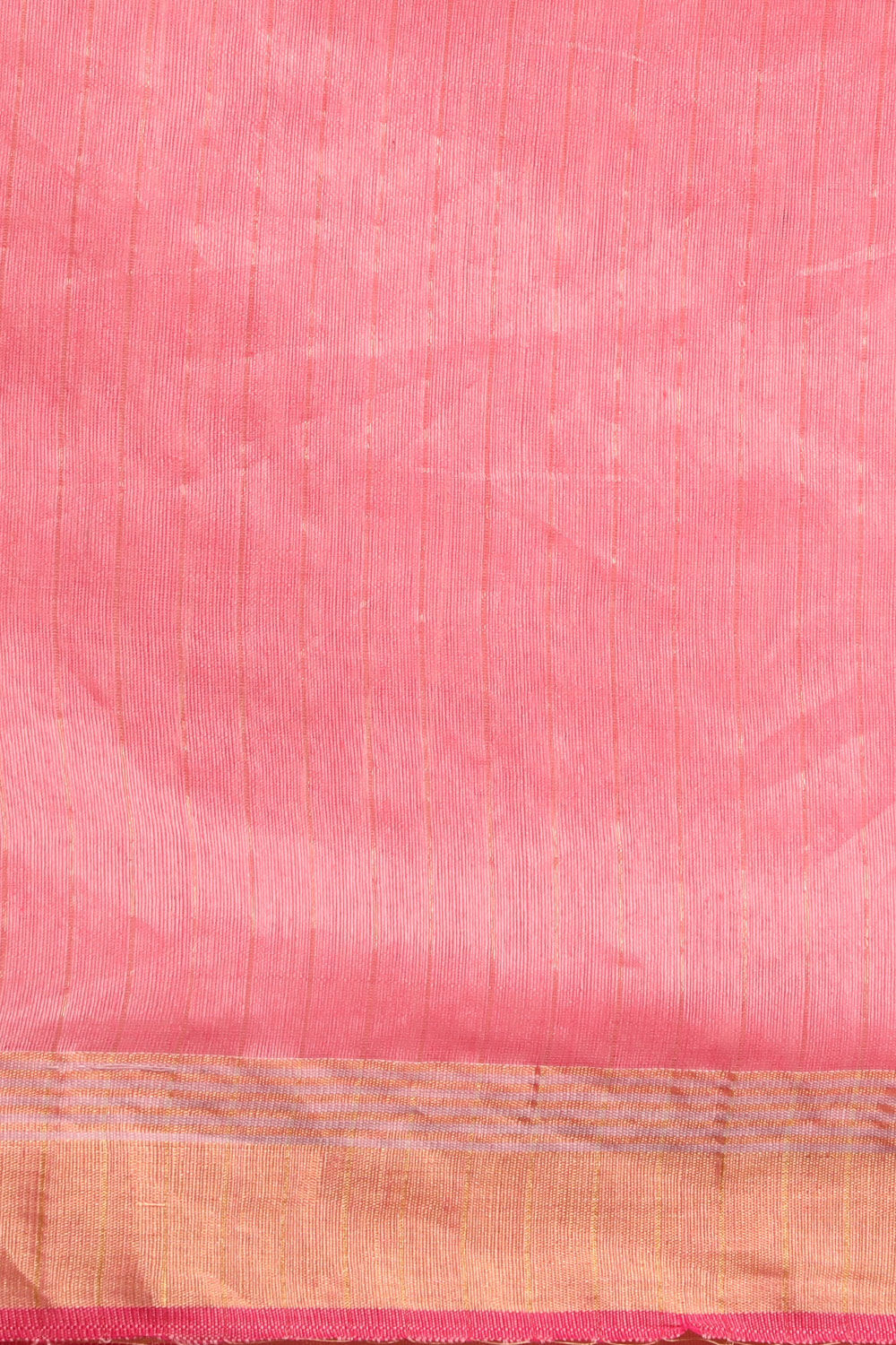 Pink Pure Silk Cotton Woven Bengali Saree image number null