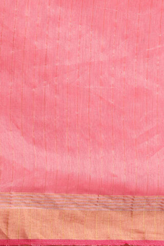 Pink Pure Silk Cotton Woven Bengali Saree thumbnail image number null