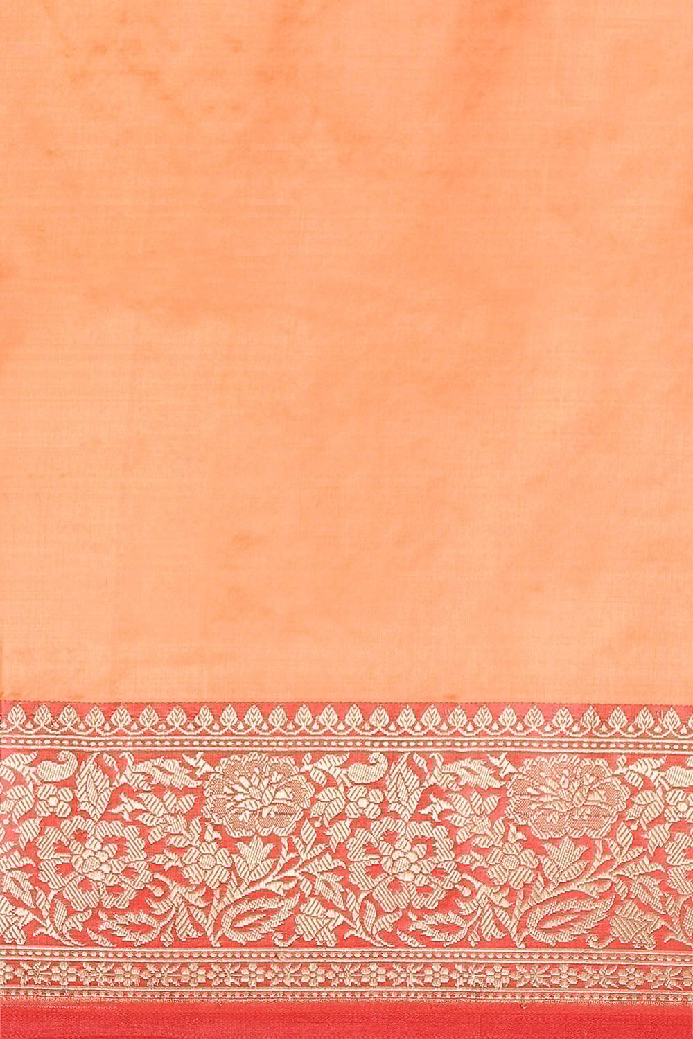 Light Orange Pure Silk Banarasi Saree image number null