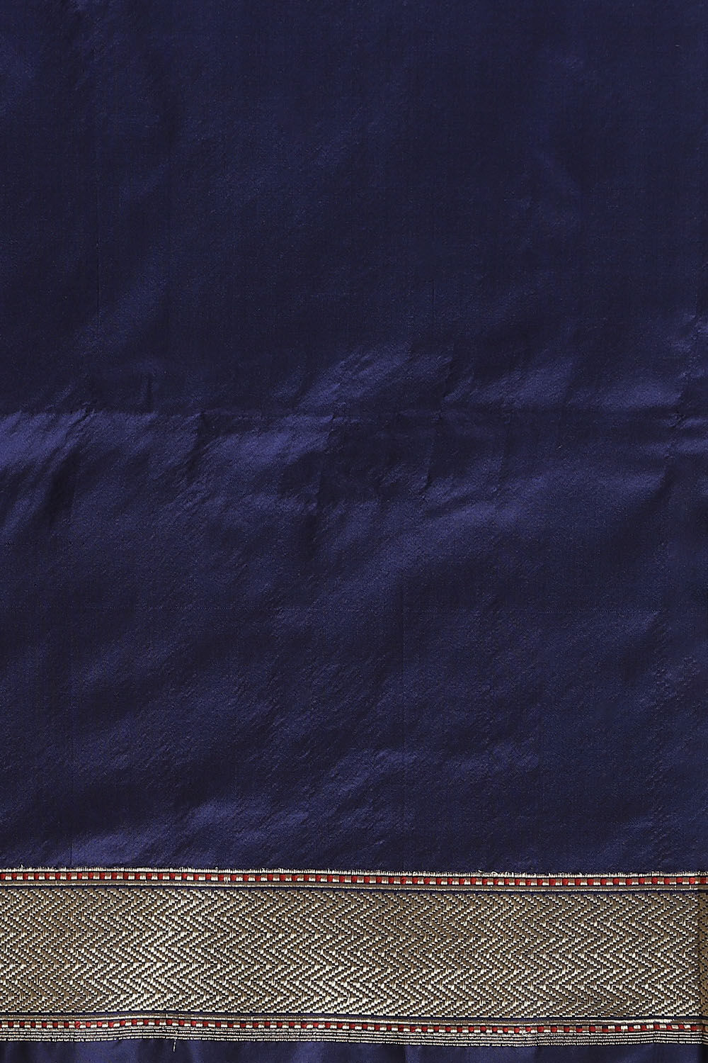 Dark Blue Pure Silk Banarasi Saree image number null