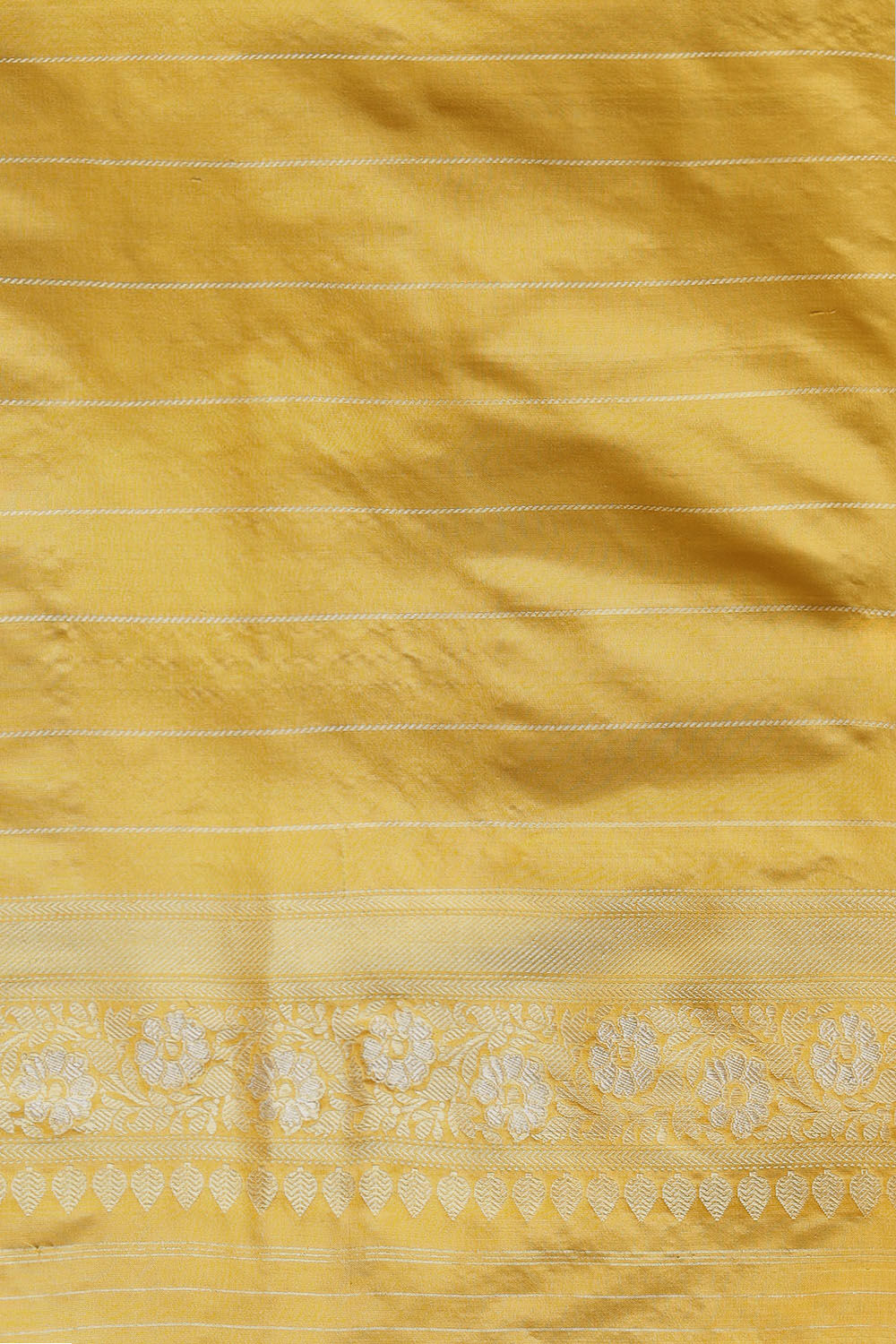 Yellow Pure Silk Banarasi Saree image number null