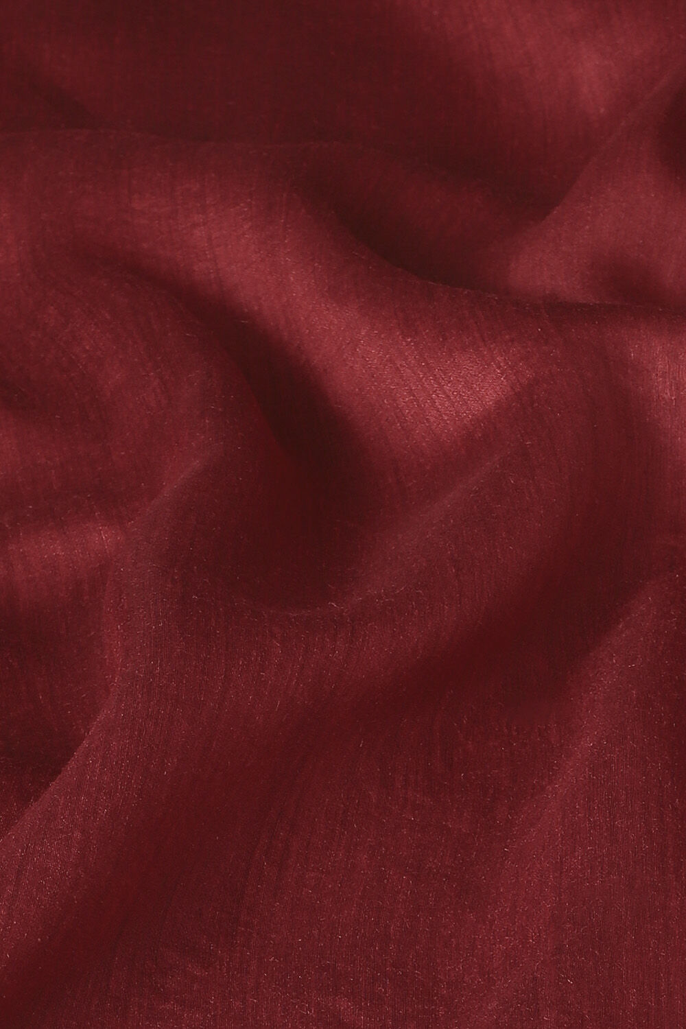 Dark Red Pure Tussar Silk Bhagalpuri Saree image number null