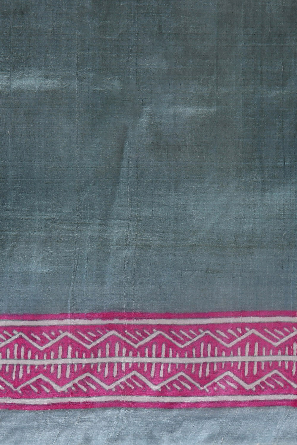 Grey Pure Silk Printed Saree image number null