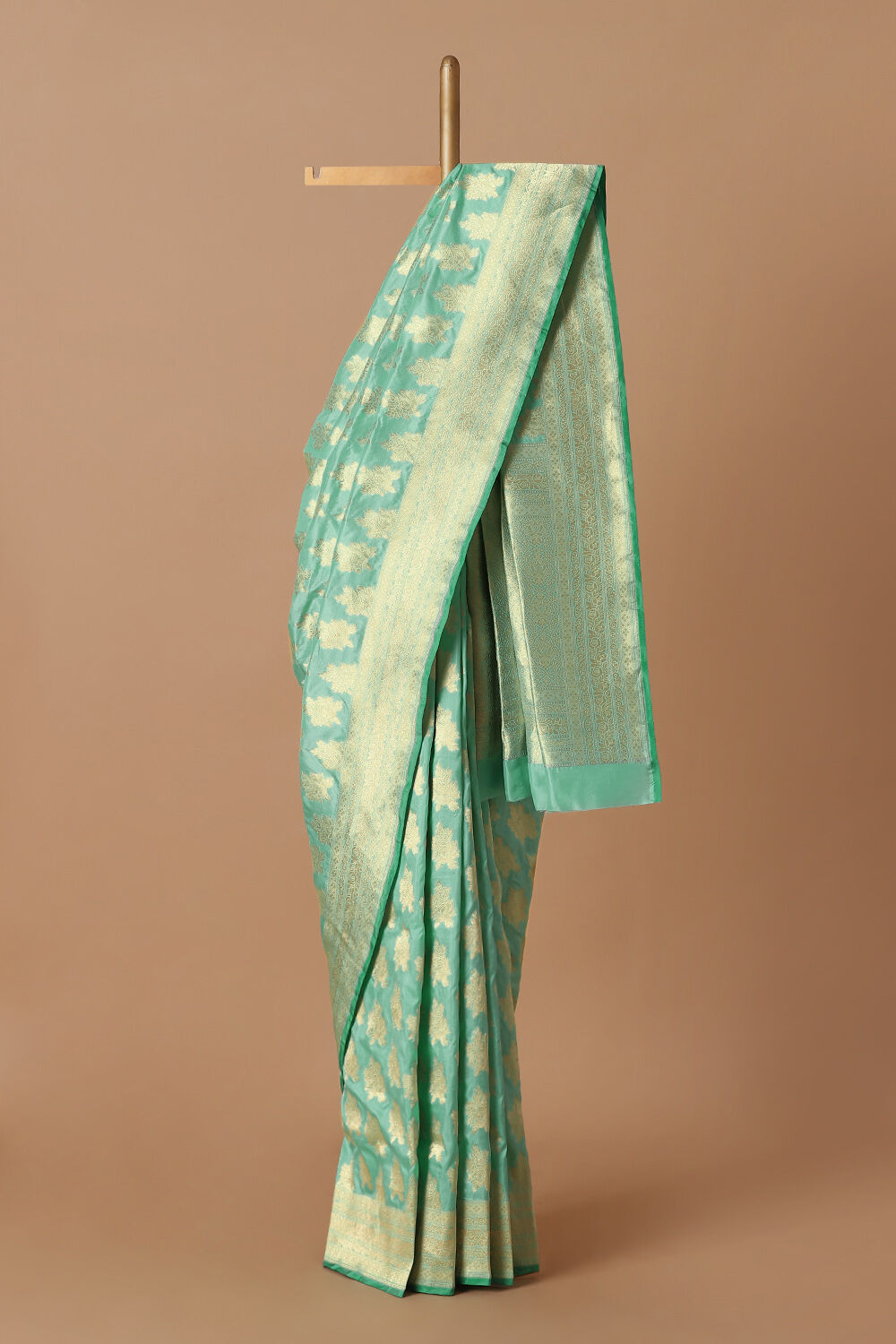 Blue Pure Silk Banarasi Saree image number null
