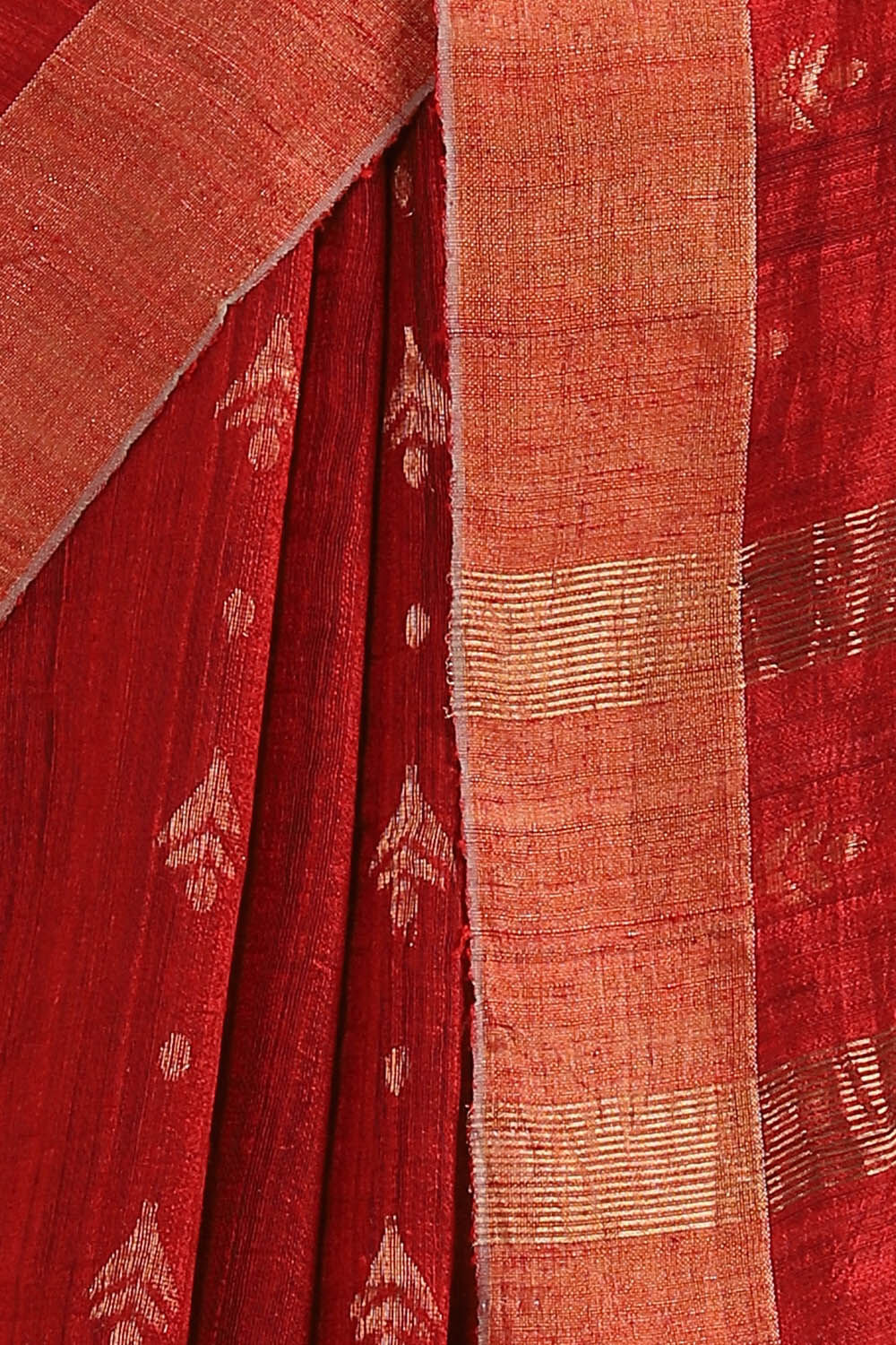 Light Red Pure Pure Silk Vanya Jamdani Saree image number null