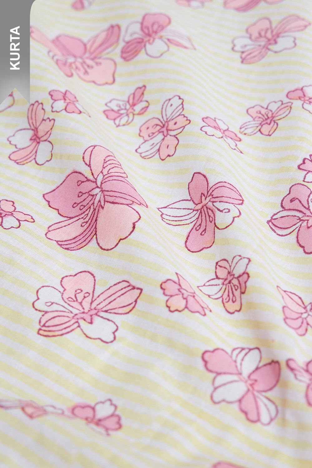 Light Yellow Pure Cotton Printed Sanganeri Suit Set image number null