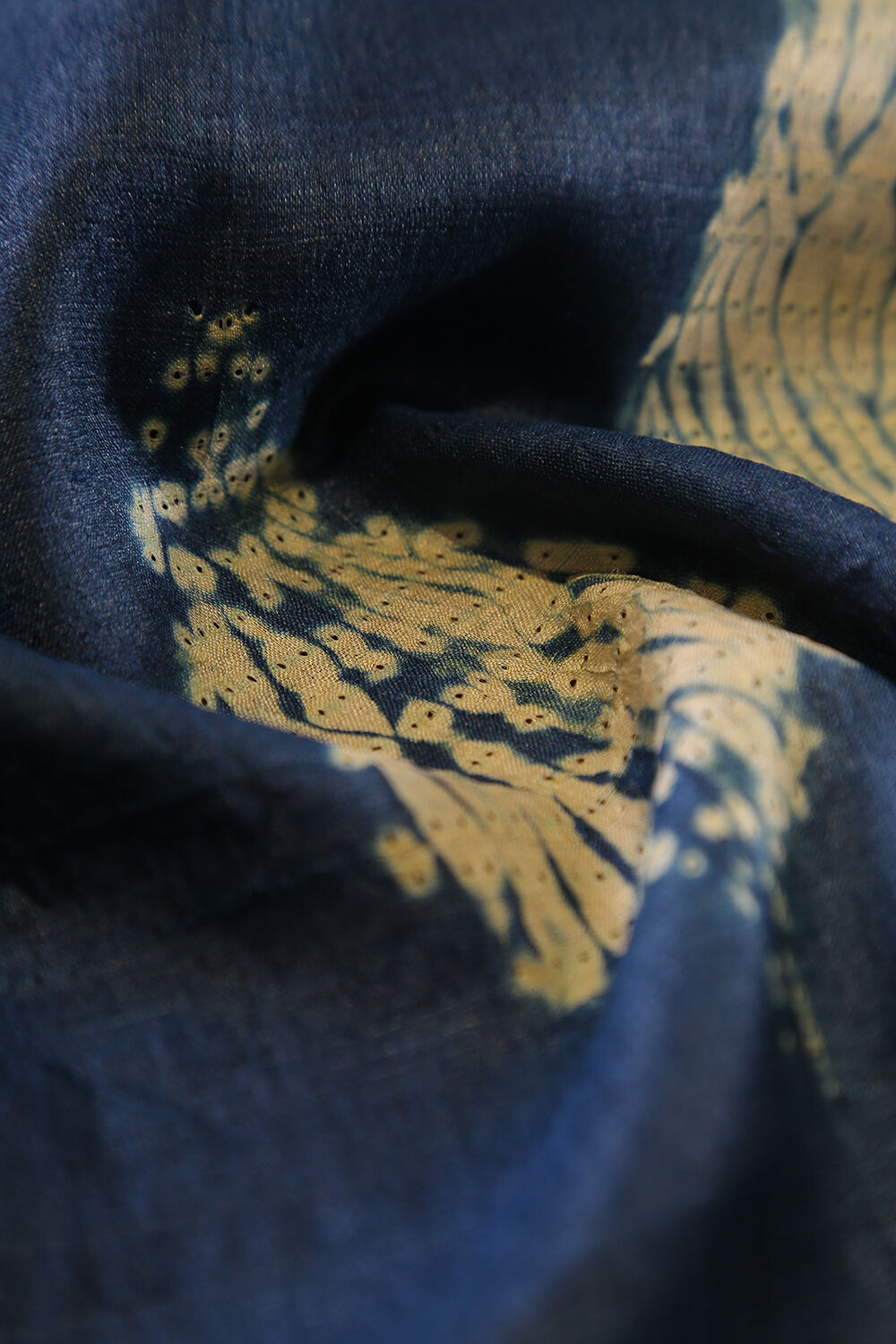 Navy Blue Pure Tussar Silk Suit Set image number null