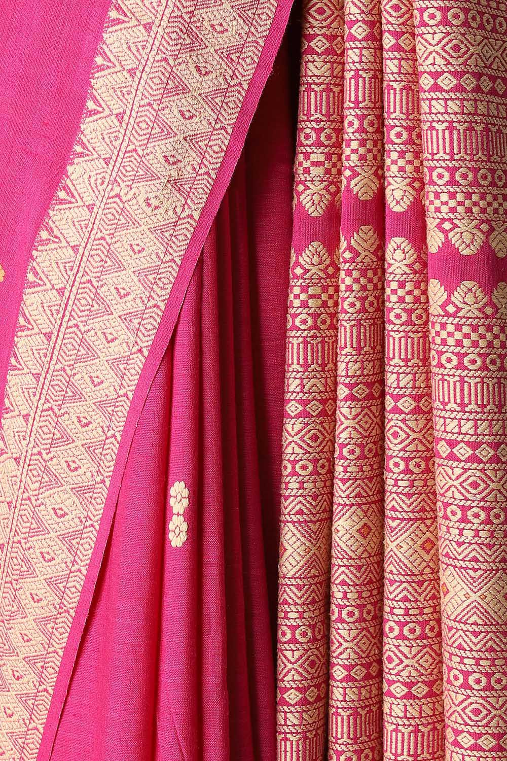 Purple Pure Eri Assam Saree image number null