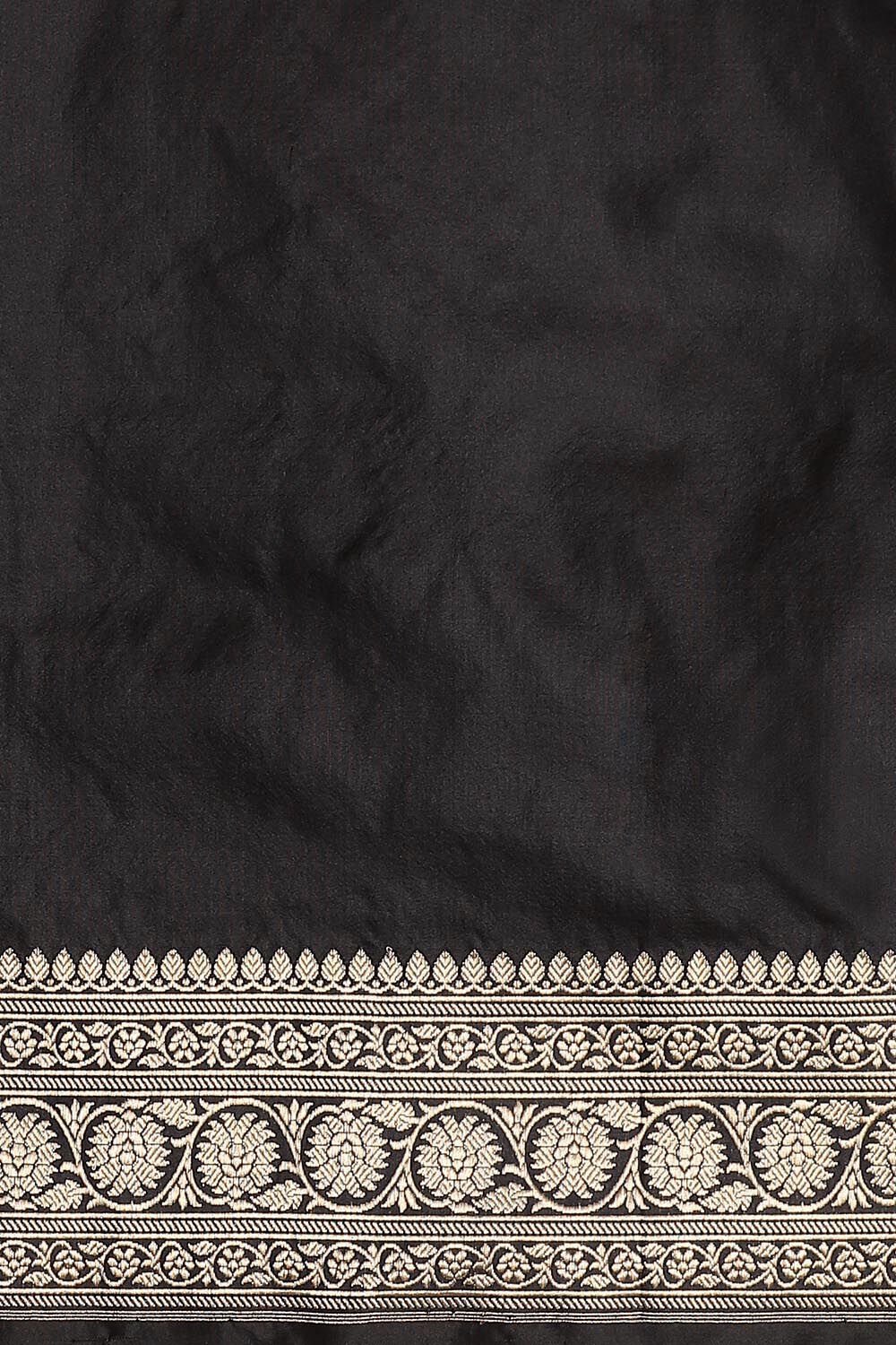 Black Pure Silk Banarasi Saree image number null