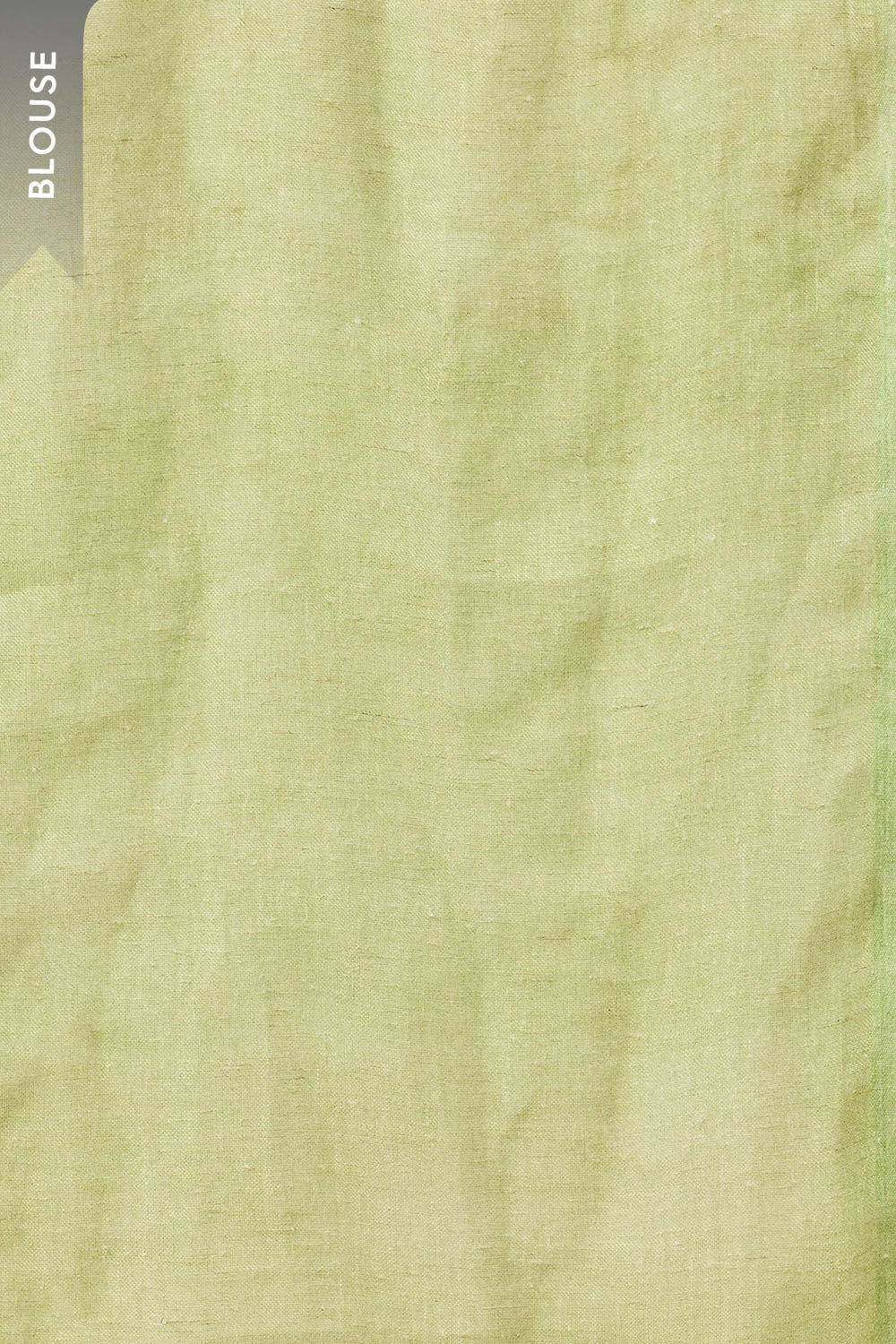 Green Printed Pure Linen Saree image number null