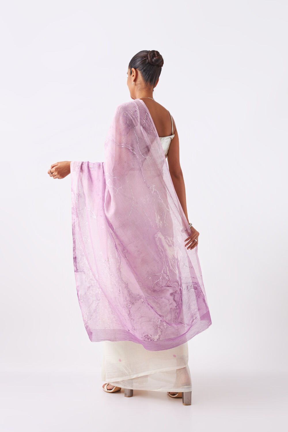 Pink Pure Silk Cotton Digital Printed Saree image number null