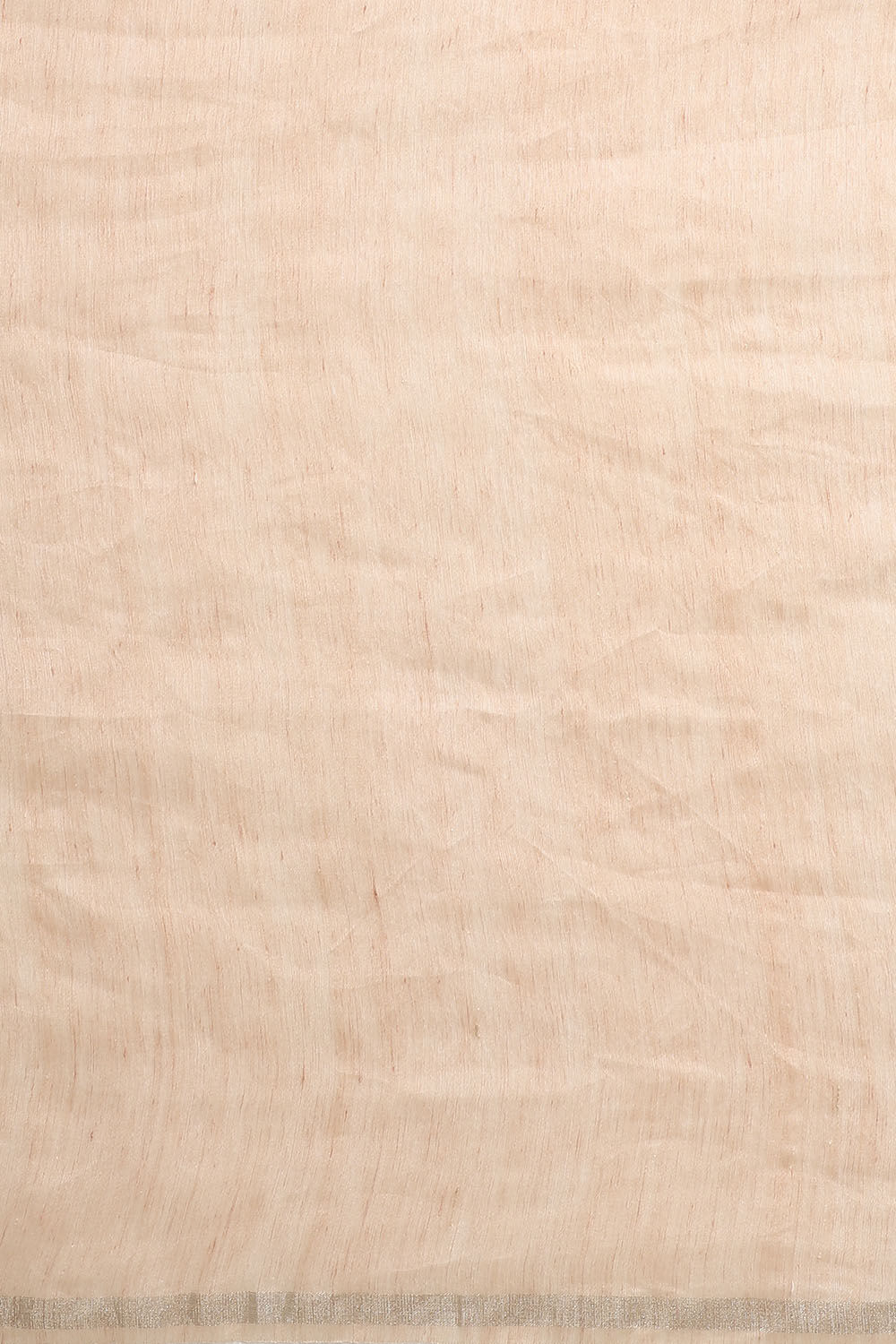 Beige Pure Silk Linen Jamdani Saree image number null