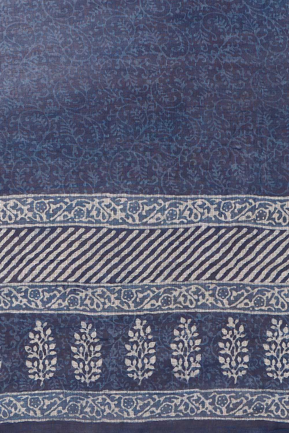 Blue Rajasthan Block Printed Cotton Suit image number null