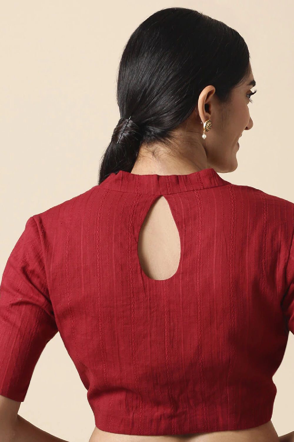Red Cotton Blouse image number null