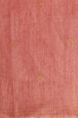 Light Pink Chattisgarh Pure Silk Tissue Woven Saree thumbnail image number null