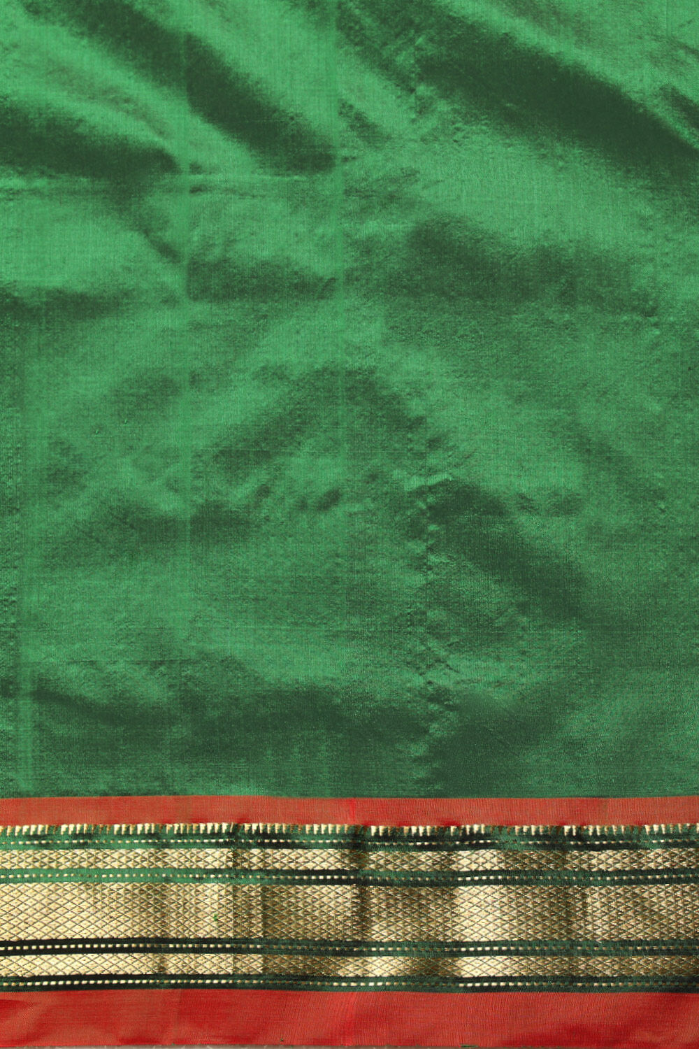 Green Pure Silk Paithani Saree image number null