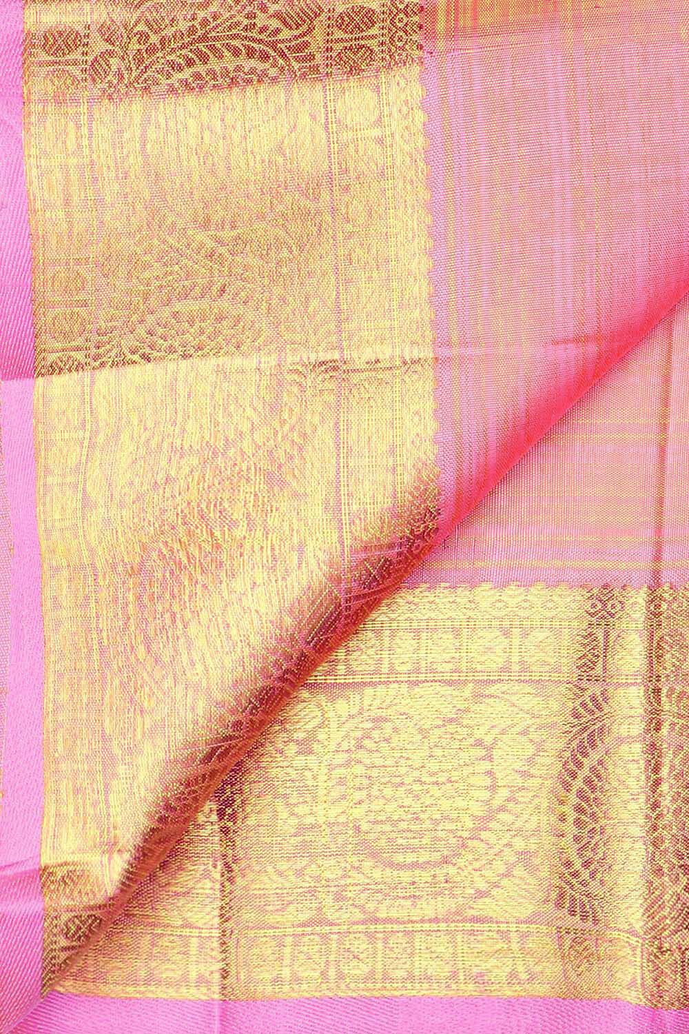 Light Green Pure Silk Kanjivaram Saree image number null