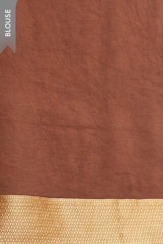 Brown Woven Viscose Luxe Saree thumbnail image number null