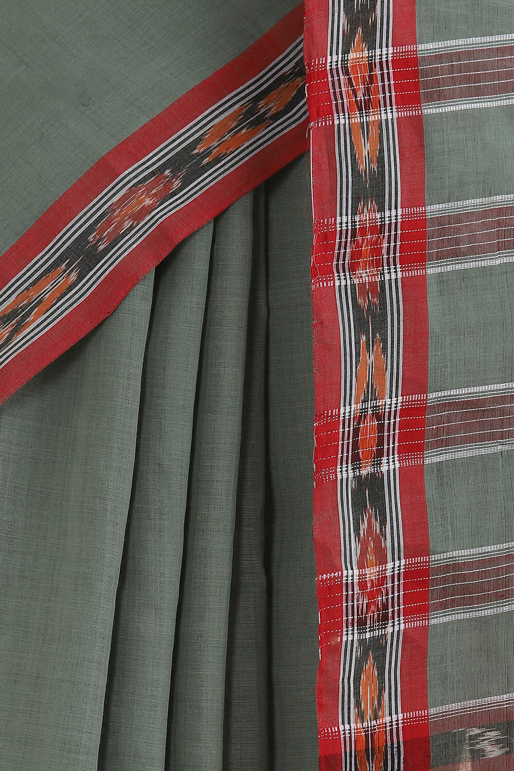 Light Pure Green Cotton Odissa Ikat image number null