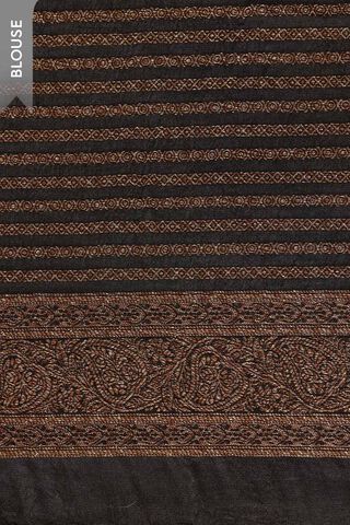 Black Woven Design Pure Viscose Saree thumbnail image number null